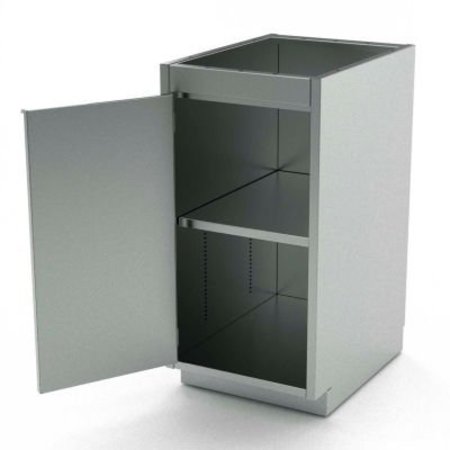 AERO AERO Stainless Steel Base Cabinet BC-1100, 1 Hinged Door, 1 Shelf, 12"W x 21"D x 36"H BC-1100